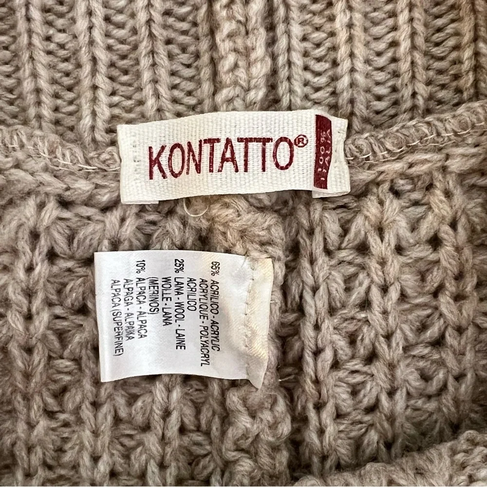 KONTATTO Italia Alpaca Wool Blend Knit Mini Shorts Size XS
